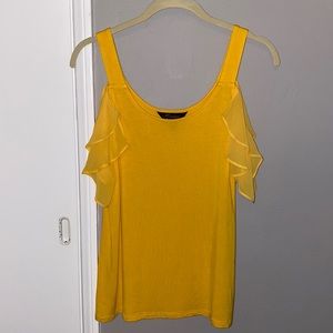 Thalia Sodi cold shoulder top